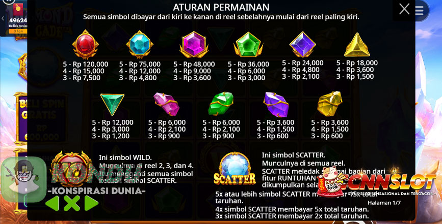 Diamond Cascade: Rasakan Sensasi Kejutan Berlian di Putaran!