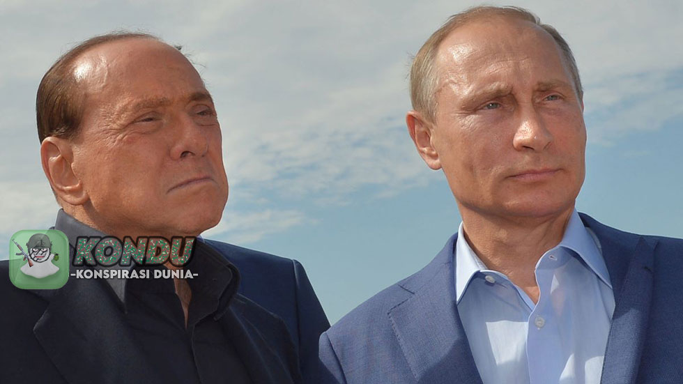 Persahabatan Putin Presiden Rusia dan Berlusconi Presiden Italia