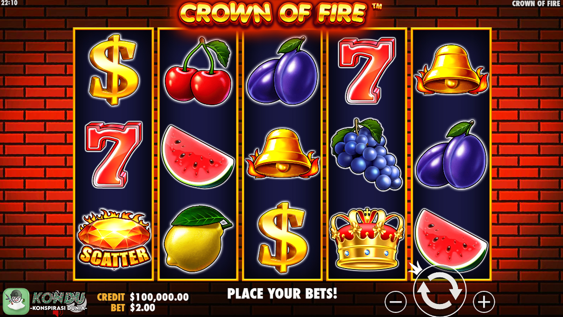 Slot Crown of Fire: Ledakan Kemenangan di Setiap Gulungan Api